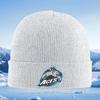 Bear mountain sky Alaska Aces logo Unisex Women Unisex Knitted Hat Beanie Pullover Cap Winter Thermal Warm Christmas Outdoor C