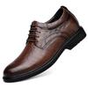 Men's Formal Casual Leather Shoes with 8cm Thick Sole and 6cm Height Increase