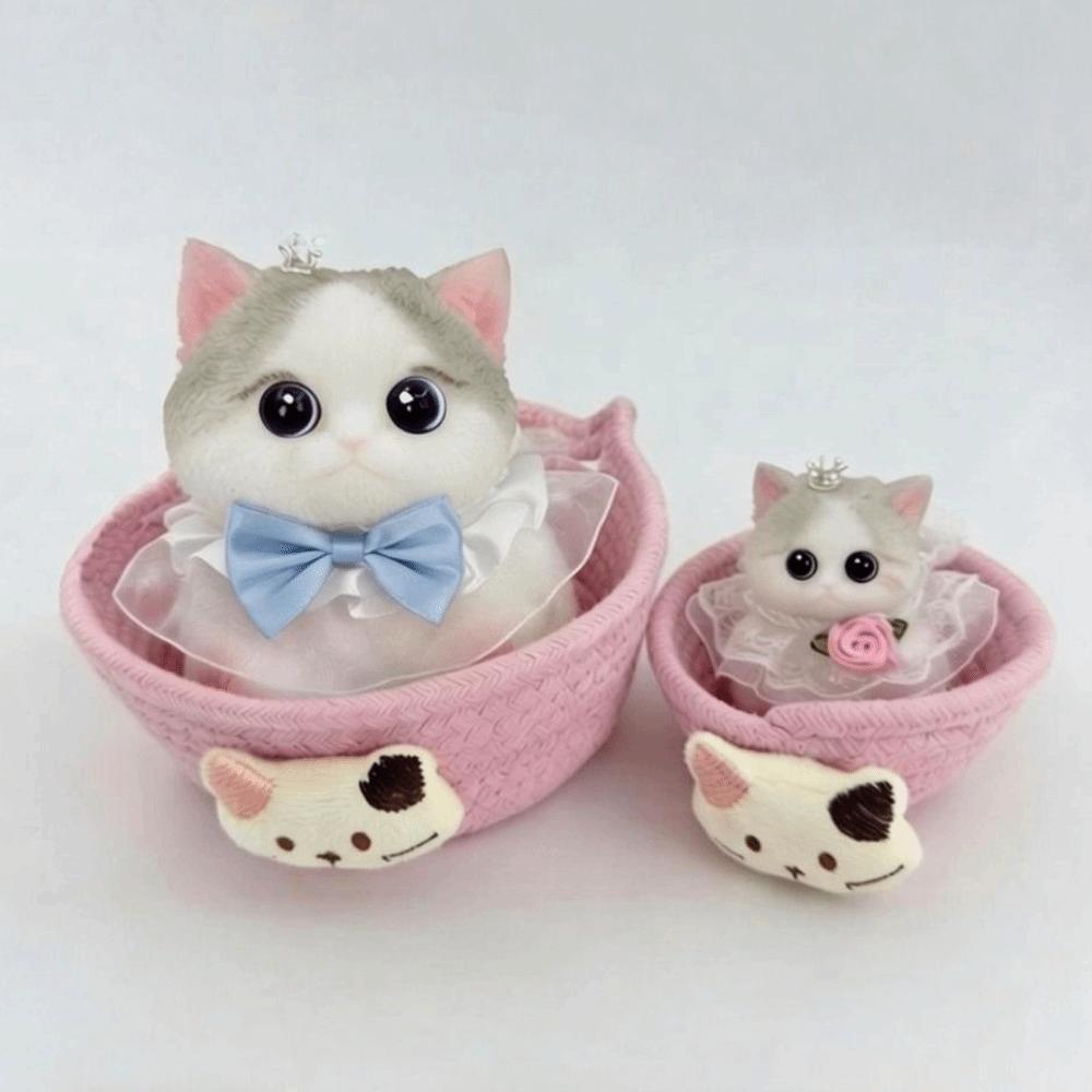 Simulated Cat Squeeze Toy Soft Rubber Anxiety Relief Toy New Slow Rebound Doll  for Kid Adult