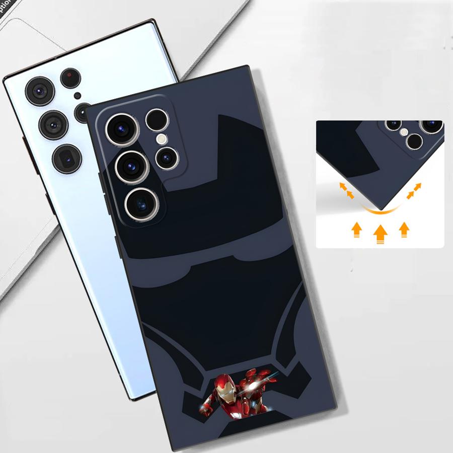 Marvel Iron Man Art Case for Samsung Galaxy S26 S10 S9 S20 S25 Ultra S21 FE Note 20 Ultra 8 9 10 S24 Plus S23 Funda Phone Cover