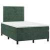 VidaXL Bed Slatted Base with Mattress and LEDs, Upholstered Bed, Double Bed, Adult Bed for Interior Bedroom, 3136056