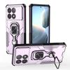 KEYSION Shockproof Armor Case for POCO F6 Pro Soft Silicone+PC Upright Metal Ring Stand Phone Cover for Xiaomi POCO X6 Pro 5G