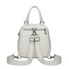 Multifunctional Shoulder Bag Women's Soft Leather Backpack Solid Color Shoulder Bag