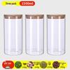 Food-Grade Borosilicate Glass Tea Canister for Coffee, Flower Tea, and Powder - Moisture-Proof Storage Jar