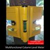 Auto Adjusting Magnetic Leveler Measurement Device With Folding Design and Three Bubble Indicators for Pipe Installation