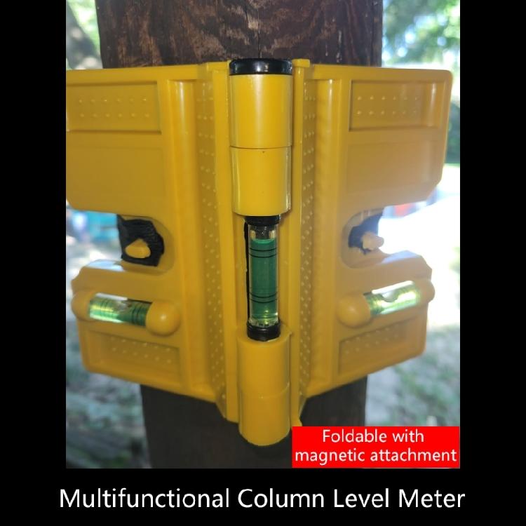 Auto Adjusting Magnetic Leveler Measurement Device With Folding Design and Three Bubble Indicators for Pipe Installation