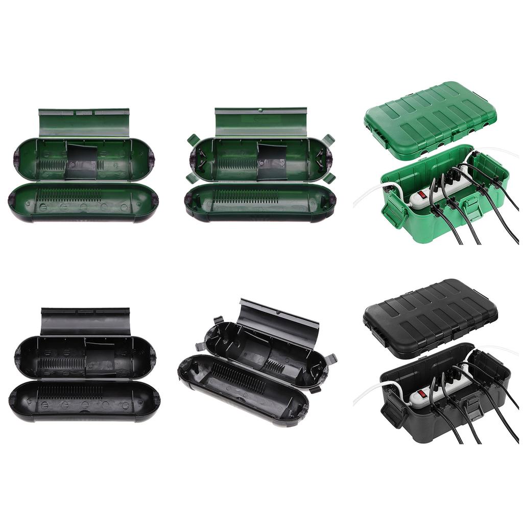 Weatherproof Extension Cord Safety Covers Electrical Connection Box Outdoor Electrical Box for AWG14/AWG16 Wire