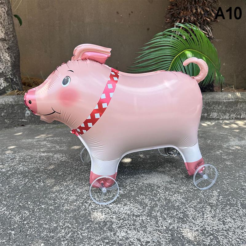 HUAHUA4D Alphabet Foil Balloon Elephant Design with Wheels for Kids' Parties and Baby ShowersHUAHUA