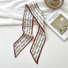 New luxury Brand Model Small Silk Scarf Women Hair Band Bag Handbag Handle Ribbon Scarf Band Neck Scarves Neckerchief
