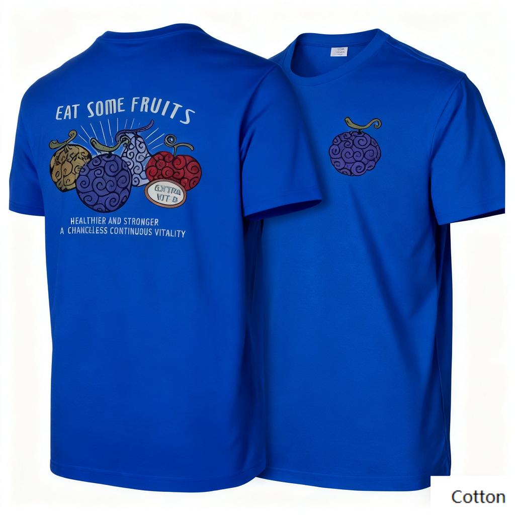 Crew Neck T - Shirt for Healthy Casual - Fruit Enthusiasts with Eye - Catching Fruit Print Classic Print New Arrival Tee S-4XL