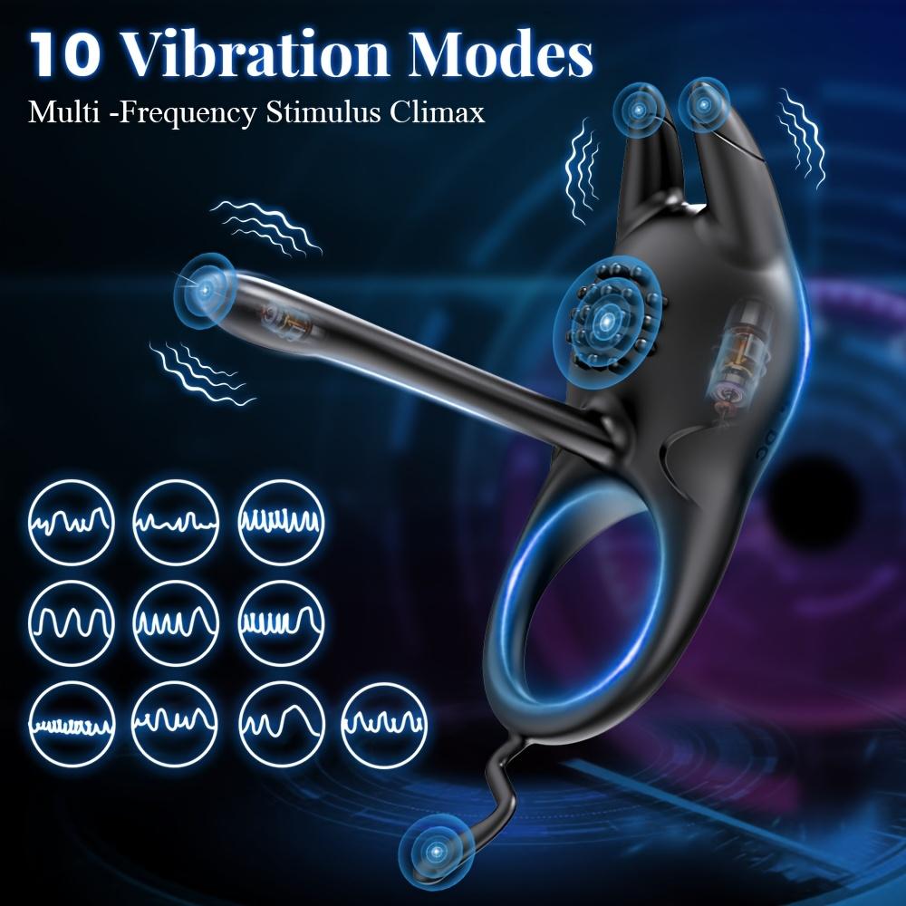 Vibrator Penis Ring For Men Glans Penis Long Lasting Exercise Vibrator Cock Ring Silicone Adult Sex Toy For Couples