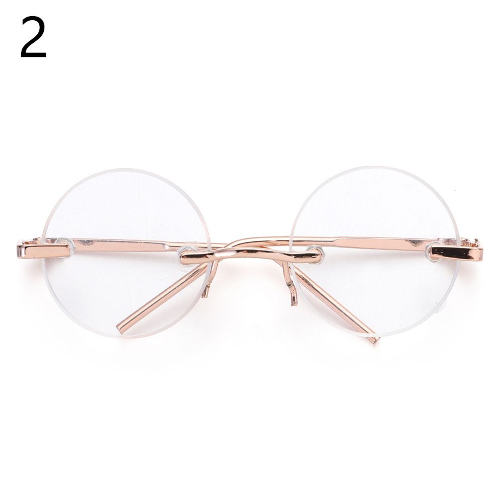 

Accessories Mini Plush Doll For 1/4 Dolls Plush Doll Eyeglasses Glasses Clothes Cute Round Frame 2