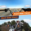 KEMIMOTO Motorcycle Rear View Mirrors Motorcycle Mirrors Long Stem Compatible With Dyna Softail Sportster Road King Street Glide Road Glide 1982-2024