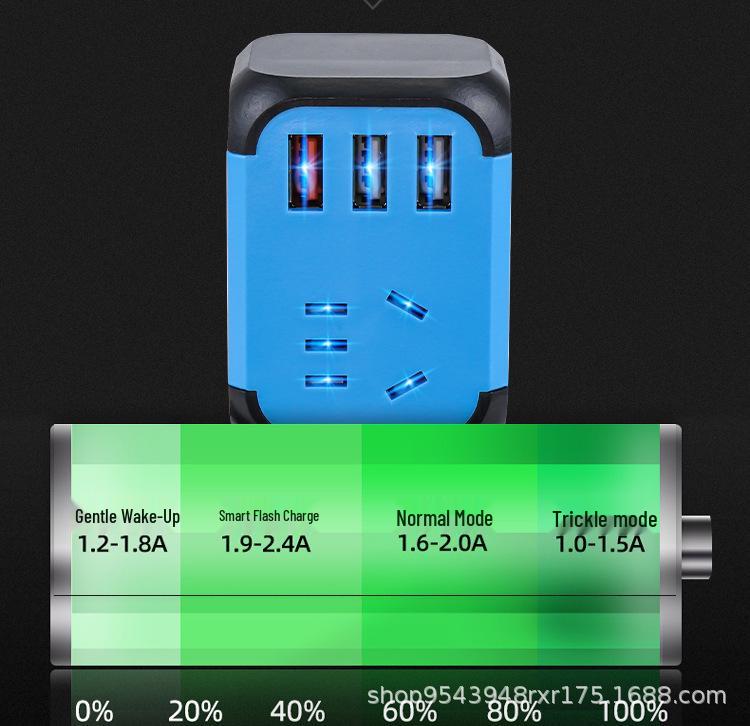 12V/24V auf 220V Auto- und LKW-Wechselrichter mit USB-Schnellladebuchse