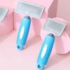 Cat Comb Silicone Cat Brush Massage Pet Hair Remover Stainless Steel Combs for Cats Pet Grooming Comfortable Handle Dog Brush