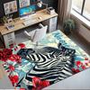 Custom Name LNTB002260915X1004==Zebra Printed Carpet,Rug for Office Chair Living Room Bedroom Kitchen Room Decor Gifts.