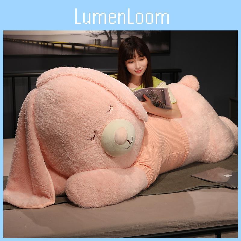 Plush Lying Rabbit Toy Cartoon Animal Stuffed Doll Decoration Kids Gift Cute