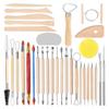 32PCS Clay Tools with Wire Sculpting Tools Pottery Modeling Ceramics Polymer Tools Set for Air Dry Clay Carving Molding