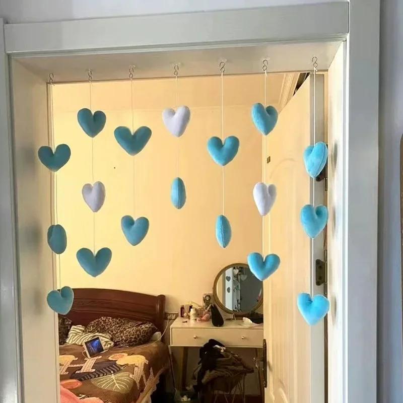 Exquisite Heart - Shaped Door Hanging Korean -Dainty String Pendant Fashionable Room Divider Girls' Bedrooms Home Decor Items