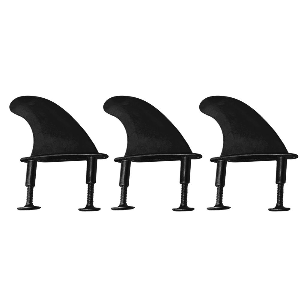3 Pcs Durable Surfing Fins and Screws Set TPU Soft Tops Surfs Fins Replacement Soft Surfboard Fins Tail Thrusters Fins