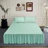 40cm Large Skirt Bed Skirt Single Double Machine Washable Single Piece Fitted Sheet Korean Style Bed Sheets Non Slip Bed Covers
