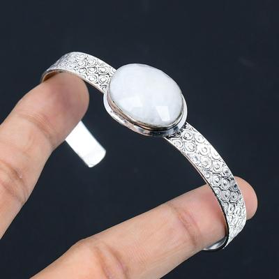 Frauentag Sale Regenbogen Mondstein Stein Tochter Neues Armreif Armband 925 Silber