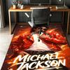 Michael Jackson Pattern Rug, Indoor/Outdoor Mat, for Picnic, Gameroom, Bedroom, Office, Living Room, Home Decor Carpet, Birthday Gift