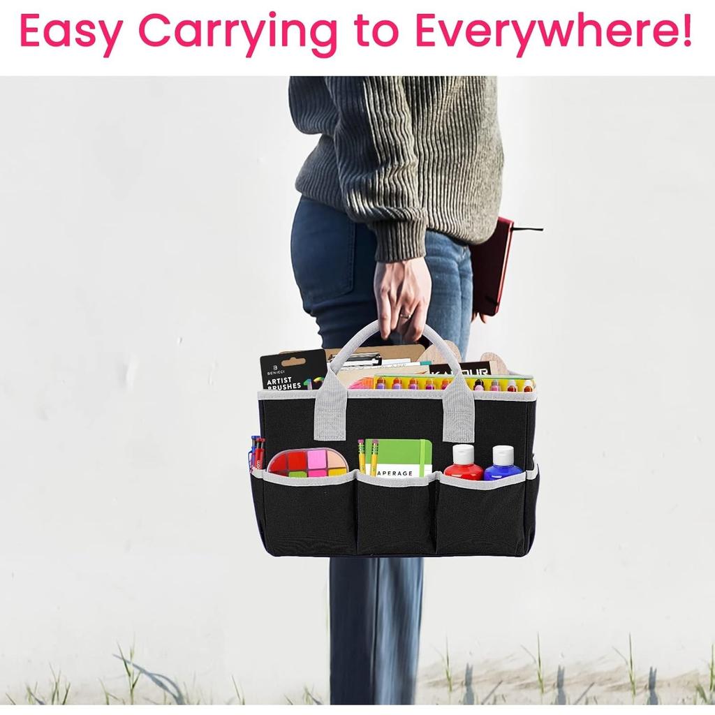 Multifunctional Storage Bag, Portable Tote Bag 600D Oxford Storage Bag For Artists & Teachers, Art Supplies Storage Organizer