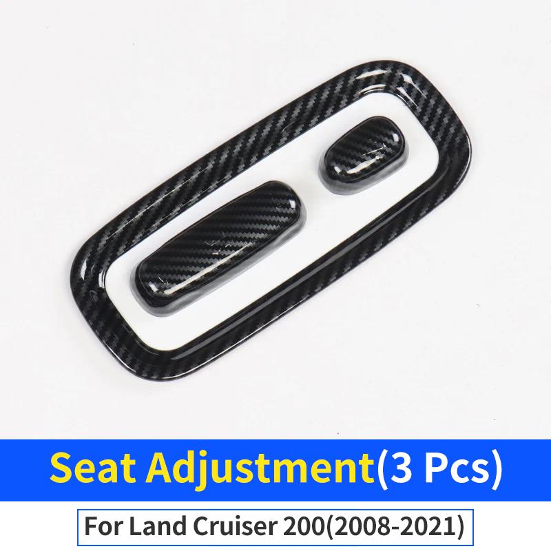 Per Land Cruiser 200 LC200 2008-2021 Accessori Design Interni Aggiornamento Pannello Maniglia Porta Auto Decorativo Texture Fibra di Carbonio