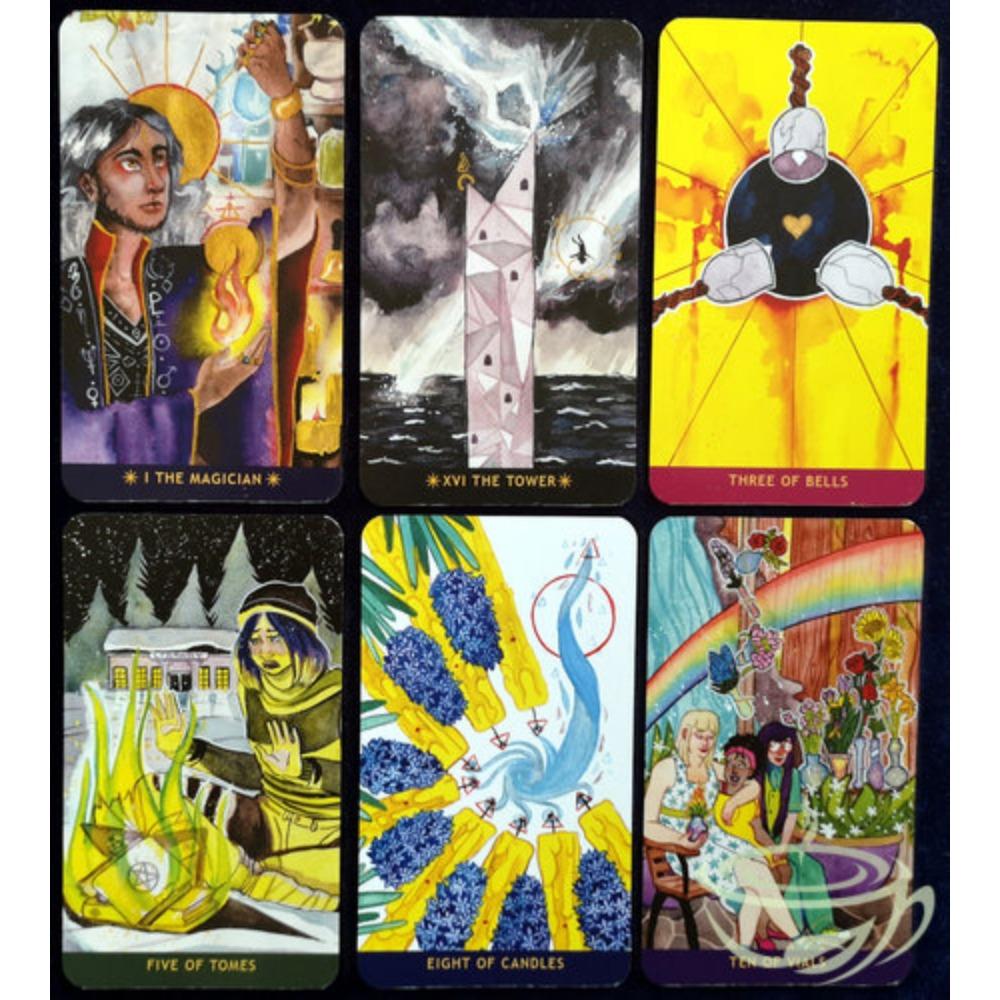 The Numinous Tarot Card Games 79pcs Rendered In Beautiful and Luminous Watercolor and Inks 10.3*6cm