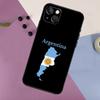 Argentina Flag Case For iPhone 16 15 14 13 12 11 Pro Max Mini X XR XS Max 7 8 Plus 2 Bumper Cases Cover