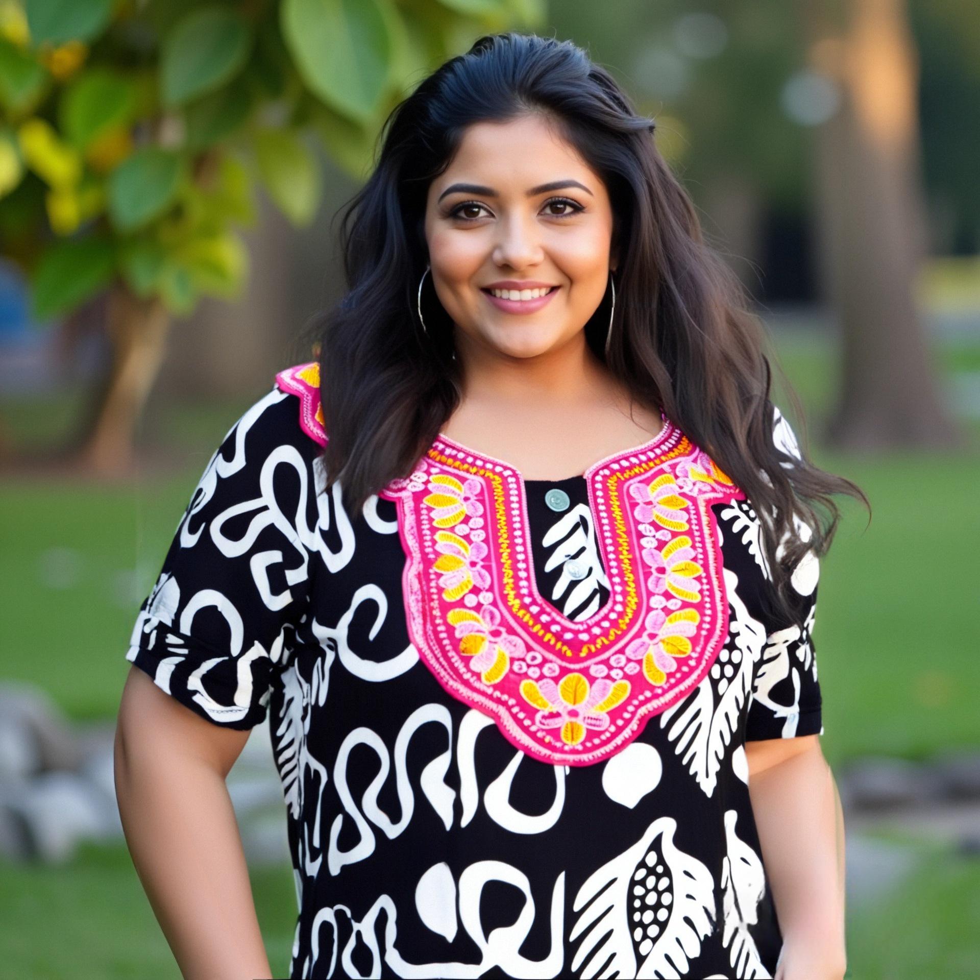 

Этнический халат большого размера – африканский принт, круглый вырез, стиль кейпа One Size белый