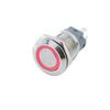 12mm 16mm 19mm 22mm metal push button on off switch self reset power lock LED light Waterproof Flat circular button 3-220v ip65