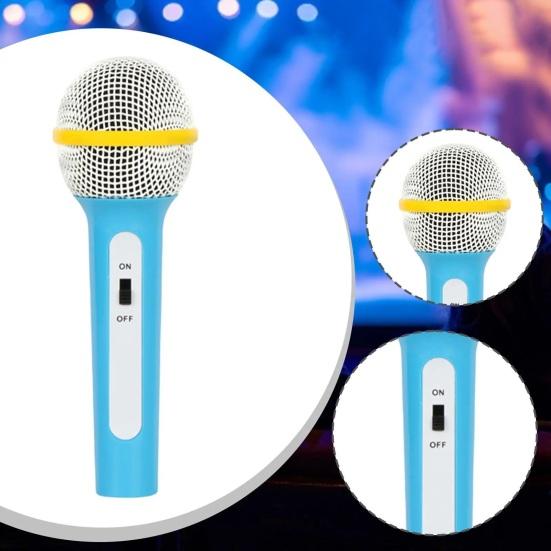 Дитячий іграшковий мікрофон для сцени, навчальний несправжній мікрофон для дітей, реалістичний, легкий пластик, для рольових ігор, співу, ведучого, інтерв'ю, подарунок для дітей