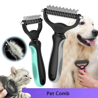 Pet Epilasyon Tarak Kedi Köpek Fırça Pet Saç Bakım Aracı Yavru Saç Dökülme Tarak Pet Kürk Kırpma Dematting Dökülme Fırçası