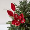 1PC Phalaenopsis Simulated Magnolia Flower Cuttings Table Decoration Living Room Decoration Christmas Decoration Christmas Tree Embellishment