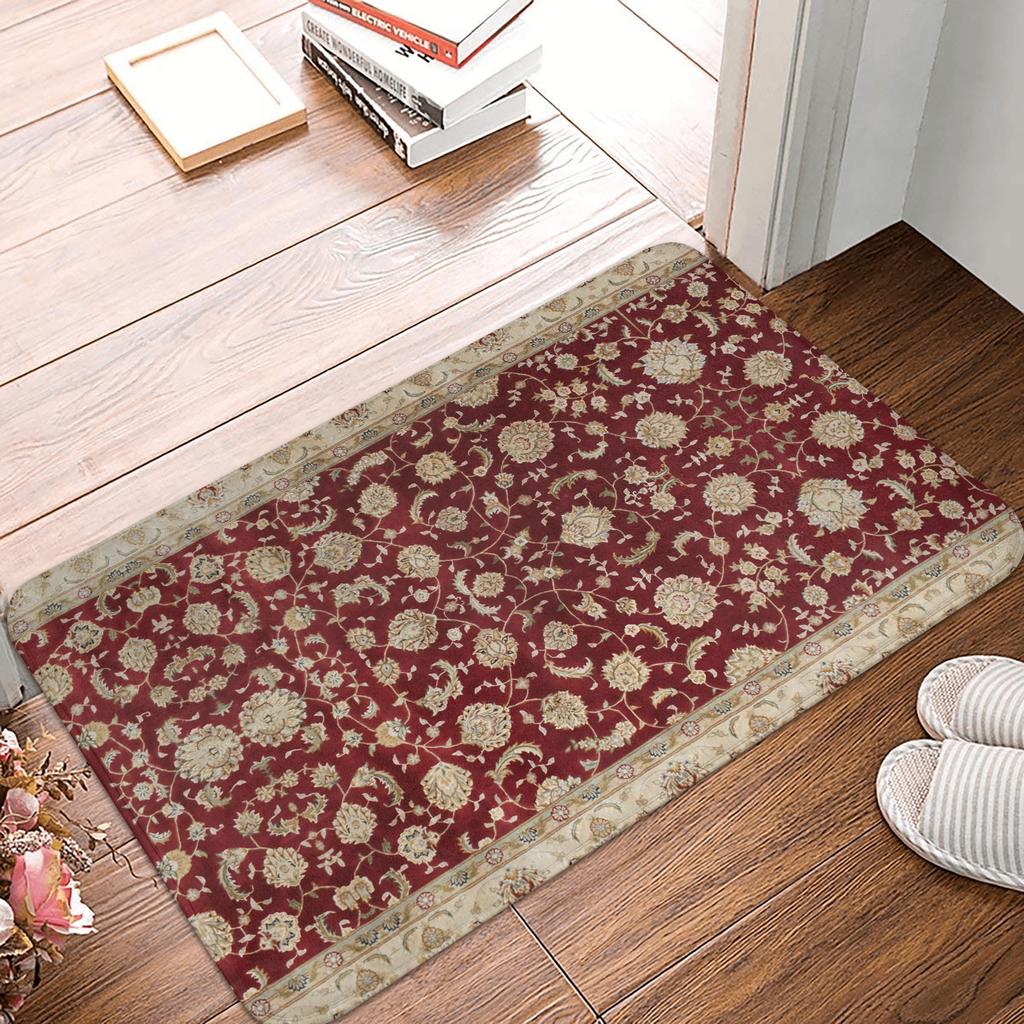 Antique Persian Rug Doormat Anti-Slip Kitchen Bathroom Mat Bedroom Balcony Door Floor Entrance Carpet Rug