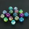 Polyhedral D12 Dice 10pcs 12 Sided Double Color with Glitter Dice for Role Playing GameD&D Boardgame Dice Set