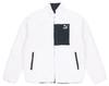 T7 Velvet Jackets Men's White Stand Collar Thickened 530028-01