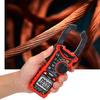 AC DC Mini Digital Clamp Meter for Measuring Voltage AC Current Non-Contact Continuity Tester 6000 Counts Readout Multimeter for Workshop(HT206D)