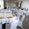 10pcs Stretch Chair Sashes Bow Sash Elastic Chair Cover Bands Sashes Bow Tie for Wedding Banquet Events Decorations 14"x5"