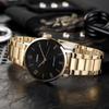 Casio CASIOSTANDARD Series Classic Simple Exquisite Fashion Black Waterproof Tri-fold Buckle Quartz Movement Stainless Steel Strap MTP-VT01G-1B2