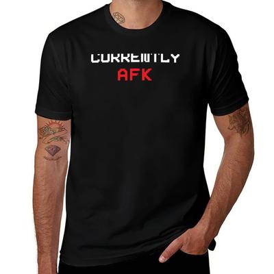 Currently AFK Funny Video Gamer T-Shirt Essential T Shirt T Shirts for Man Cotton T-Shirt