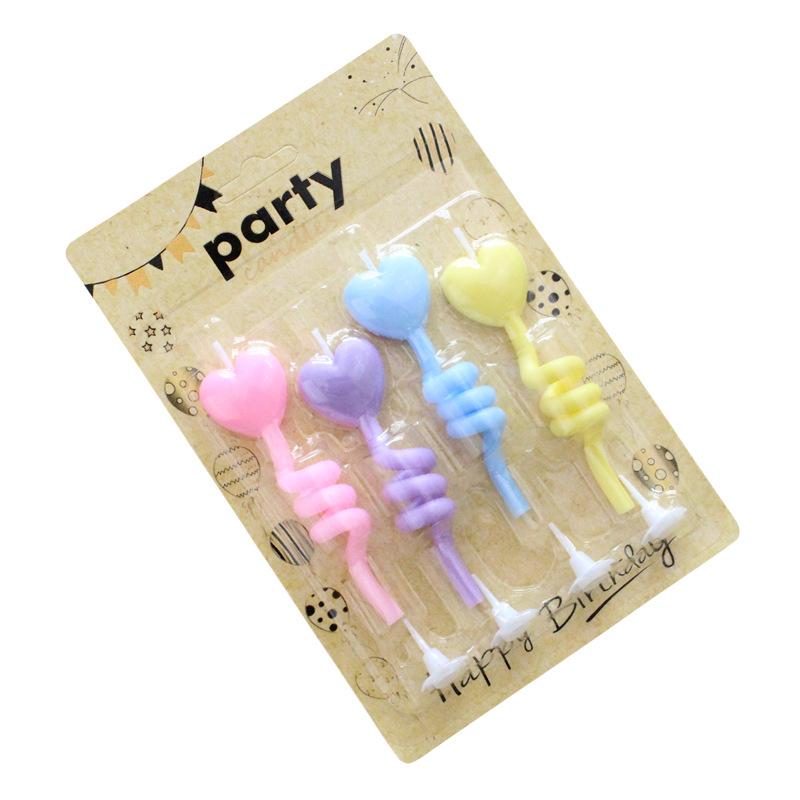 

New Birthday Cake Twist Candle Colorful Curved Thumb Creative Love Five-pointed Star Shape Candle New twist pentagram candle