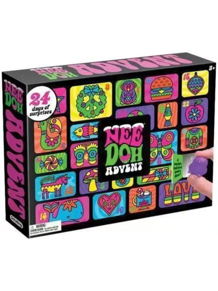 New Hot Needoh Advent Calendar Gift For 24 Day Countdown New Year Family Friends Blind Box Party Toy Gift