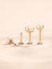Minimal Piercing 14K Internal Quadruped Flat Freshwater Pearl Labret Piercing