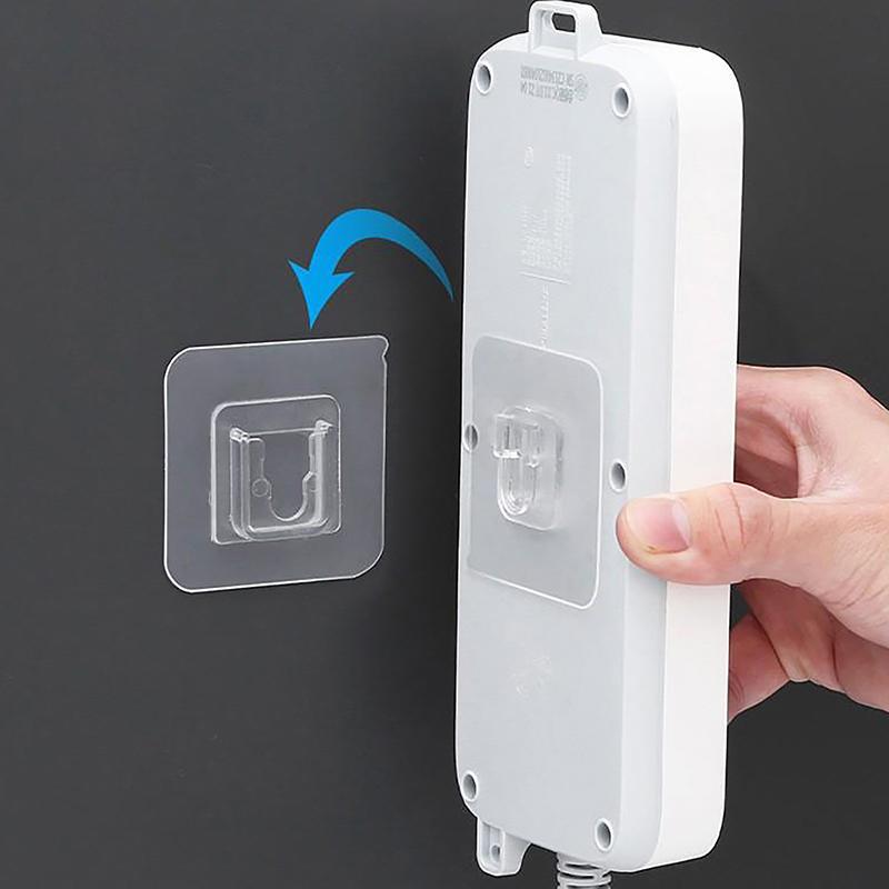 1-10Pairs Double-Sided Adhesive Wall Hooks Transparent Suction Cup Sucker Hooks Bedroom Kitchen Multi-Purpose Organizer Holders