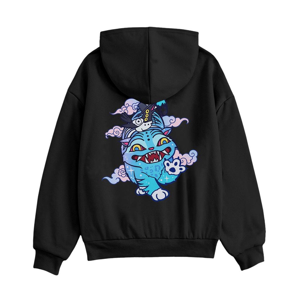 Kids Fashion Women's Lightweight Long Sleeve Zipper Hoodie Printed Hoodie With Pockets