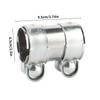 Muffler Band, Muffler Clamp, Length 3.7 inches (95 mm), General Purpose, Stainless Steel, Exhaust