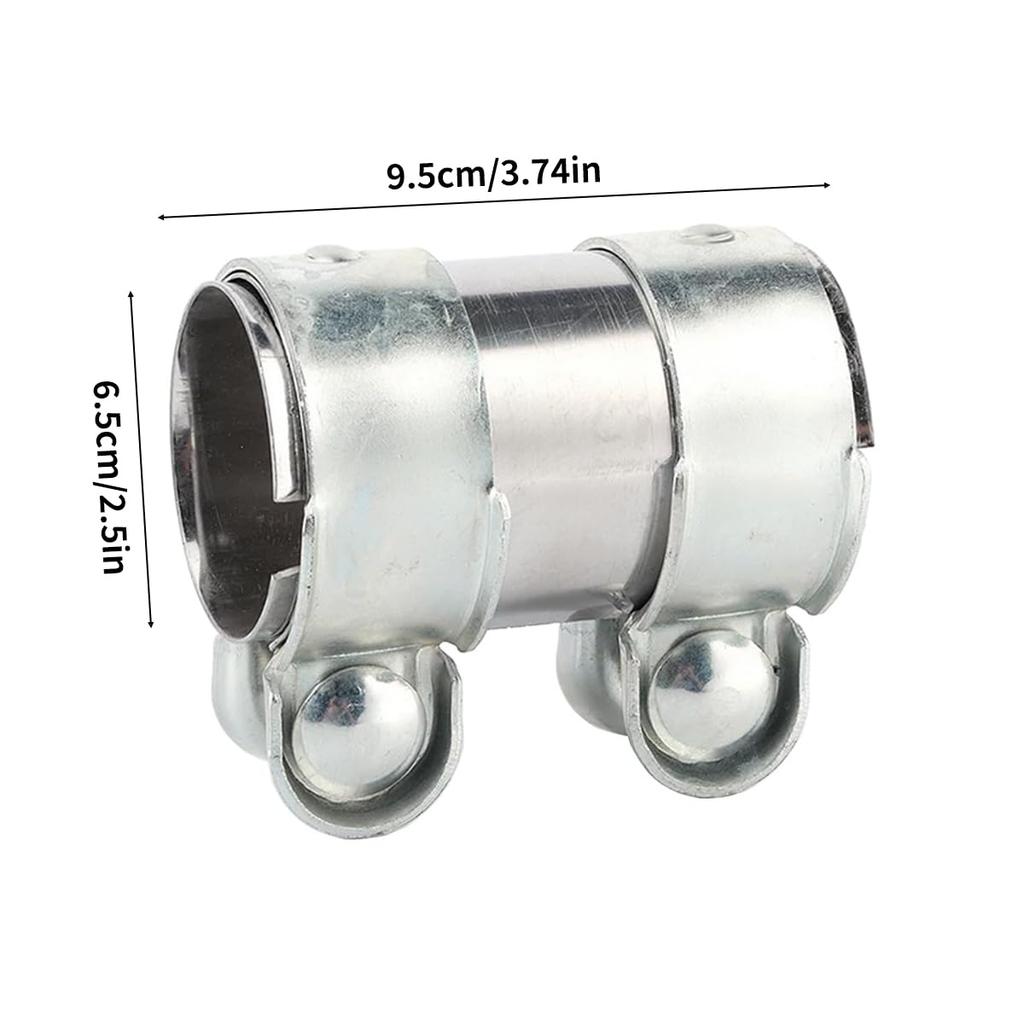 Muffler Band, Muffler Clamp, Length 3.7 inches (95 mm), General Purpose, Stainless Steel, Exhaust